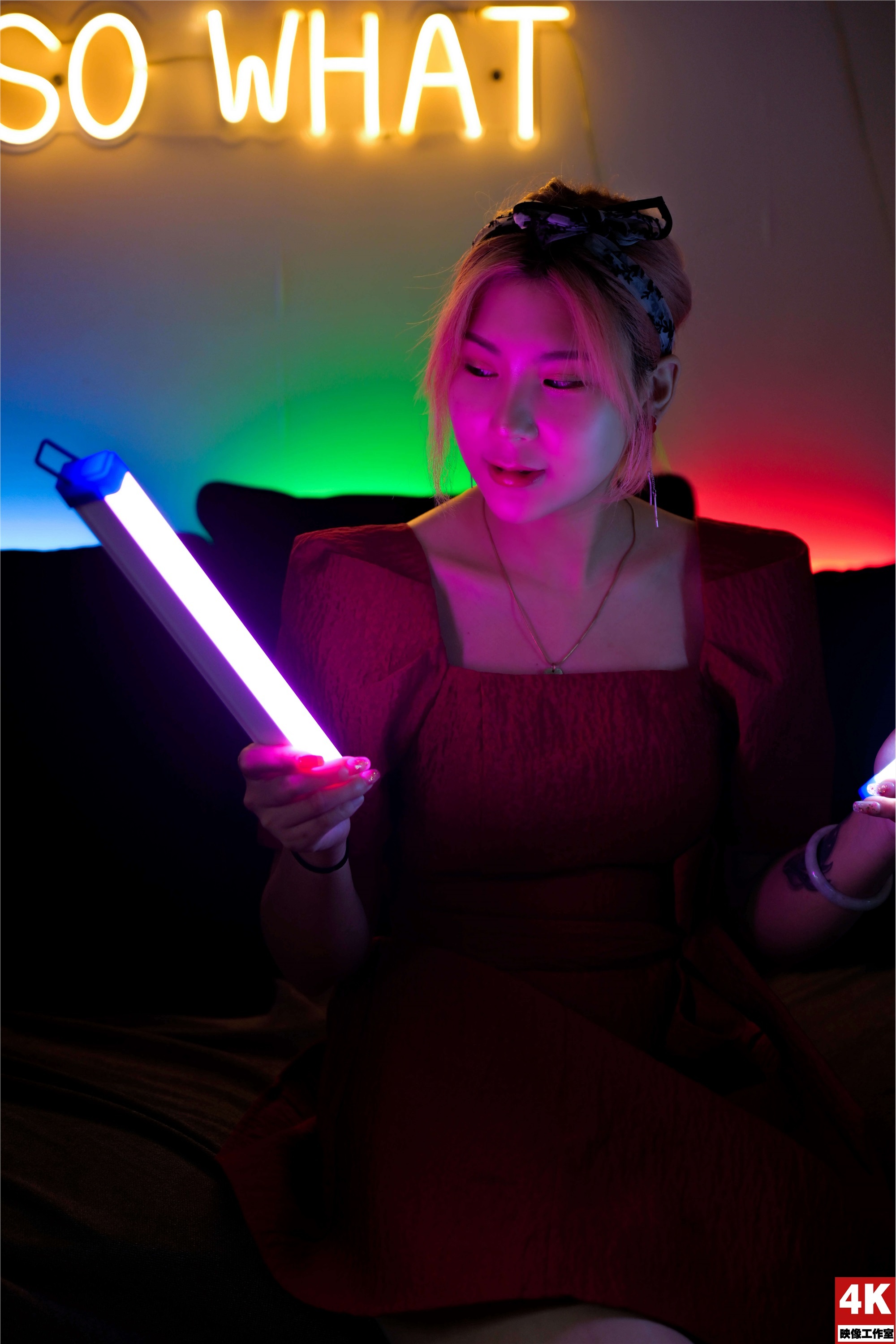 Ligui丽柜 2022.08.17 氛围灯下的肉丝 小發